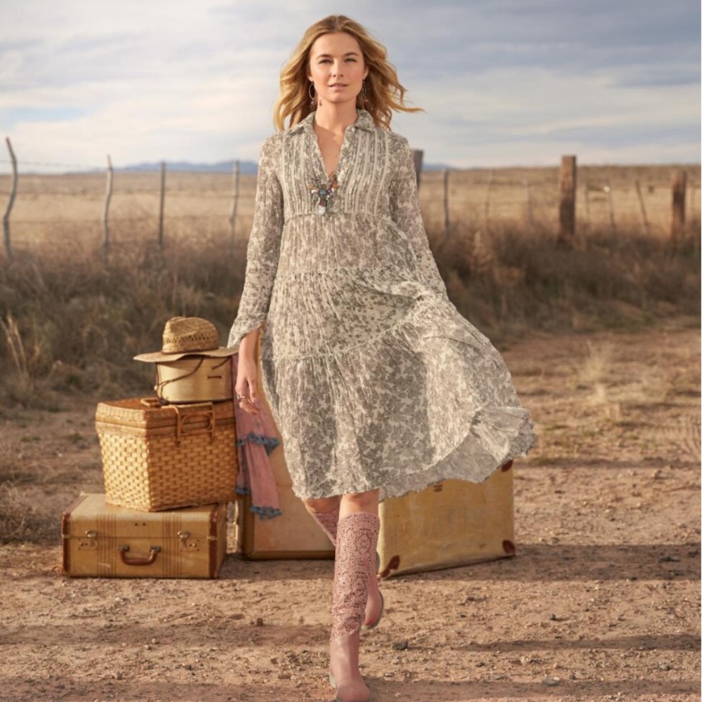 SUNDANCE: Tiered Dress